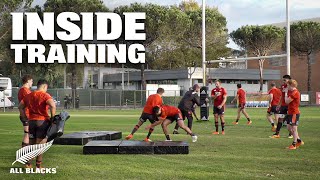 EXCLUSIVE Inside All Blacks Training Rome [upl. by Akinot]