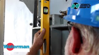 Installing a Waterman Cast Iron Sluice Gate Valve Using the DoubleNut Method [upl. by Gearhart]