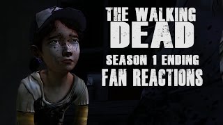 Fan Reactions  The Walking Dead No Time Left  Lee amp Clementine End of Season 1 Scene [upl. by Thorny]