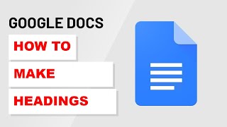 How To Make Headings in Google Docs [upl. by Sahpec]