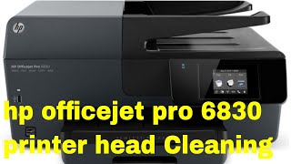 hp officejet pro 6830 printer head Cleaning [upl. by Karlik]