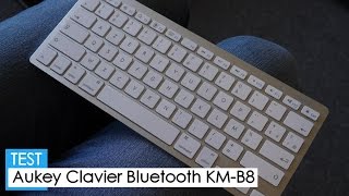 Test  Clavier Bluetooth Aukey  KMB8 [upl. by Lawlor574]