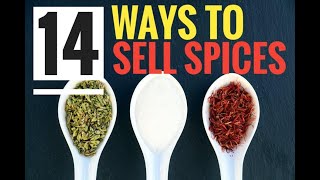 Spice Business Startup Tutorial  14 Ways To Sell Spices  Selling Spices from home [upl. by Nwadal745]