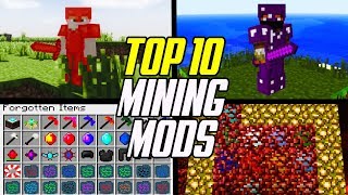 Top 10 Best Minecraft Mining Mods Ore amp Gemstone Mods [upl. by Kirt]