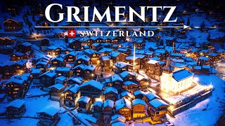 GRIMENTZ Most beautiful WINTER VILLAGE of Switzerland Alpine Wonderland Town Travel Guide [upl. by Assirac]