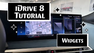 BMW iDrive 8  Widgets How To [upl. by Mussman]