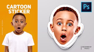 How to Design Your Own Custom Stickers  Photoshop Tutorial [upl. by Eirolam439]