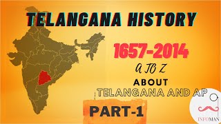 Telangana History in Telugu  Part1  How Andhra Pradesh is formed  Infoman Telugu [upl. by Trixy743]