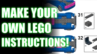 Make your own Lego Instructions Tutorial [upl. by Magbie]