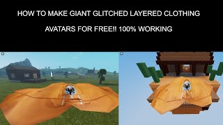 HOW TO MAKE GIANT LAYERED CLOTHING AVATAR FOR FREE 100 WORKING ROBLOX BEDWARS ROBLOX [upl. by Andrade]