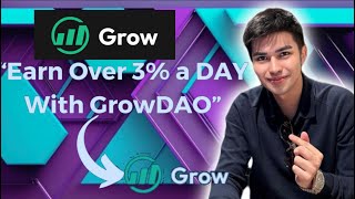 GROW DAO FINANCE STAKE TIME EARN 3 DAILY [upl. by Esinad259]