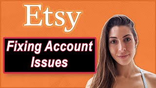 Etsy Account Issues and How to Fix [upl. by Airot]