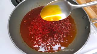 How to make Annatto Oil  Achiote Seed Oil  Jerenes Eats [upl. by Annavoig146]