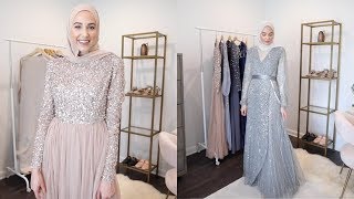 ASOS Modest Evening Gown TryOn Haul  The Struggle Is Real [upl. by Arabele]