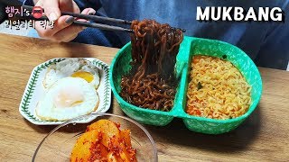 리얼먹방 고추짜장amp고추짬뽕 짬짜면먹방 ft짜장이🐩ㅣSpicy jjajangmyeon amp jjamppongㅣREAL SOUNDㅣASMR MUKBANGㅣEATING SHOWㅣ [upl. by Fabian998]