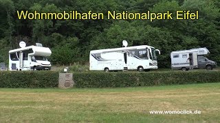 Wohnmobilhafen am Nationalpark Eifel  womoclickde [upl. by Conroy]