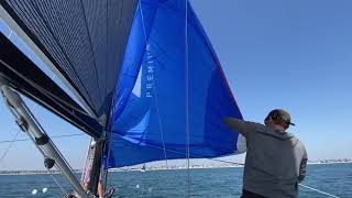 Gybing Asymmetrical Spinnaker [upl. by Delwyn]