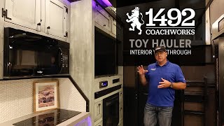 1492 Coachworks Toy Hauler Interior Walkthrough [upl. by Norreht]