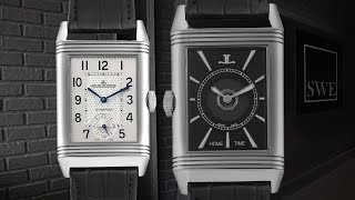 Jaeger LeCoultre Reverso Classic Large Duoface Day Night Steel Mens Watch 2158S9  SwissWatchExpo [upl. by Tterag]