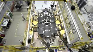 Timelapse The Assembly of the James Webb Space Telescope Primary Mirror [upl. by Hagi]