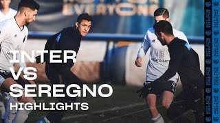 INTER 41 SEREGNO  TRAINING MATCH HIGHLIGHTS  Politano Esposito and Dimarco on the scoresheet [upl. by Robinette]