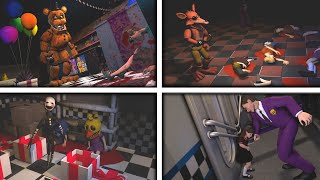 FNAF FNAF 2 Minigame Compilation  Five Nights at Freddys [upl. by Fishback]