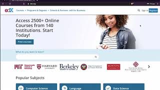 Registering and login to edxorg [upl. by Ilajna]