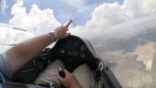 Glider Cockpit Tour While Flying Between the Clouds [upl. by Farland784]