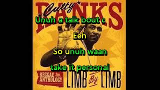 Cutty Ranks  Limb By Limb • Karaoke [upl. by Tyre]