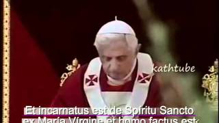 Credo en Latin con Benedicto 16mp4 [upl. by Hcra]