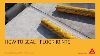 Application sealing floor joints [upl. by Gratianna]