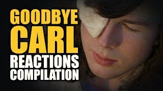 The Walking Dead GOODBYE CARL Reactions Compilation [upl. by Valenta]