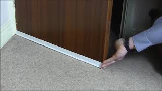 Door draught excluder draft stopper UK [upl. by Etnwahs]