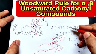 Woodward Fieser Rule for Alpha Beta Unsaturated Carbonyl Compounds in Hindi  UV VIS SPECTROSCOPY [upl. by Allerym]