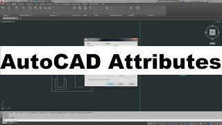 AutoCAD Attributes Tutorial Complete [upl. by Marteena]