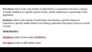 Incidence vs Prevalence Public Health Mnemonic [upl. by Champagne]