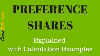 Preference Shares  Cost of preference shares Calculation Examples [upl. by Ellicul915]