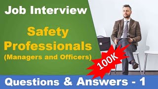 10 most frequently asked questions and answers for the safety professional job interview  1 [upl. by Bencion]