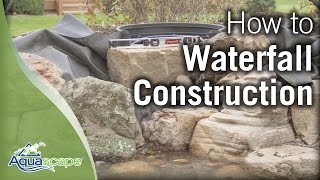 Aquascapes StepbyStep Waterfall Construction [upl. by Etnovad534]