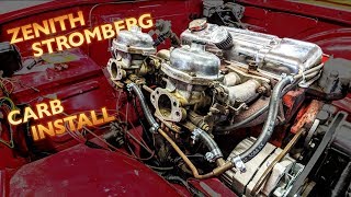 Triumph TR4 STROMBERG Carb Install and Fuel System PART 1 [upl. by Schaaff430]