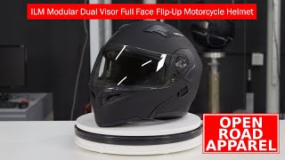 ILM Modular Dual Visor Full Face FlipUp Motorcycle Helmet [upl. by Semyaj]