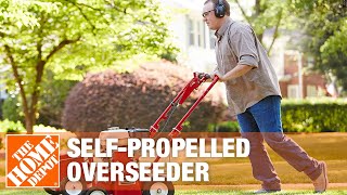 Classen SelfPropelled Overseeder Rental  The Home Depot [upl. by Inol618]