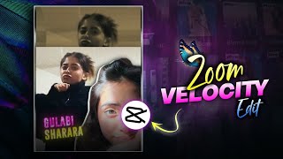 Smooth Zoom VELOCITY Effect Tutorial  Capcut  Hindi [upl. by Kcitrap]