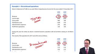 IFRS 5  Discontinued operations  ACCA Financial Reporting FR [upl. by Annaes]