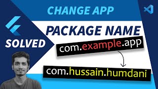 Flutter App Name Change  How To Change App Package Name in flutter [upl. by Annaitsirhc]