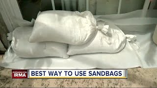 Best ways to use sandbags ahead of Hurricane Irma [upl. by Alleinnad382]