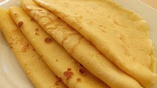 Basic French Crepes Recipe  Crepe Batter just in a minute [upl. by Areis202]