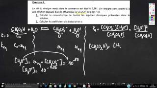 14Exercice 4  coefficient de dissociation  Reactions Chimique SMPC [upl. by Alena410]