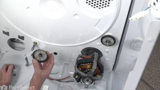 Dryer Repair  Replacing the Drum Rollers Whirlpool Part  349241T [upl. by Kinnard698]