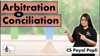 How is Arbitration different from Conciliation ARBITRATION Vs CONCILIATION [upl. by Nennahs487]